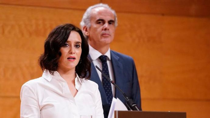 Isabel Díaz Ayuso y su consejero de Sanidad, Enrique Ruiz Escudero Comunidad de Madrid