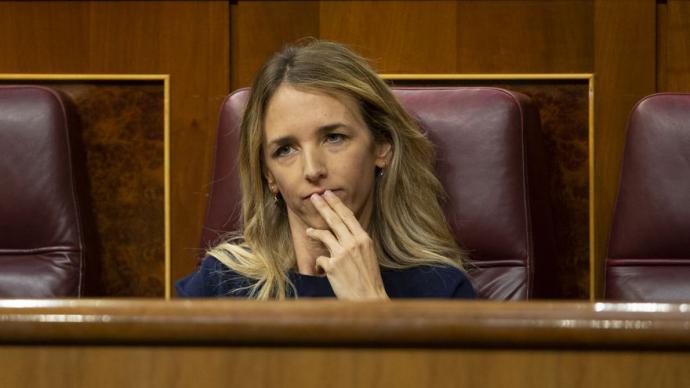 Cayetana Álvarez de Toledo, durante un Pleno del Congreso de los Diputados.