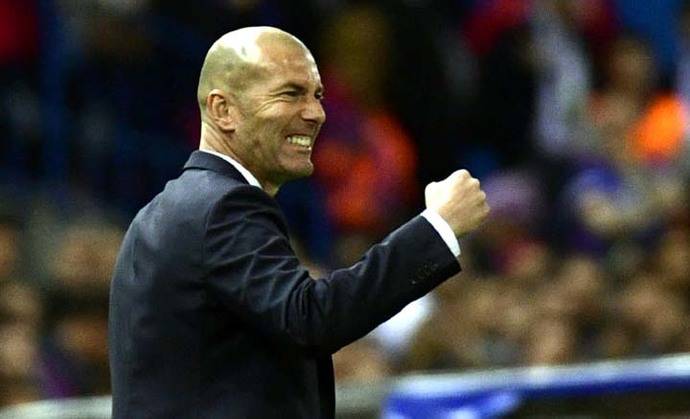 Zinedine Zidane, técnico del Real Madrid