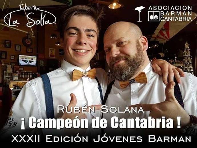 Rubén Solana se proclamó campeón de coctelería para Jóvenes Barmans