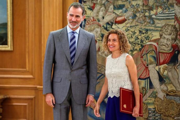 El Rey recibirá este jueves a la presidenta del Congreso en el Palacio de la Zarzuela