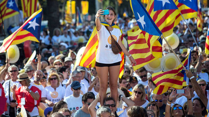 Imagen de la Diada del año pasado SANDRA LÁZARO

