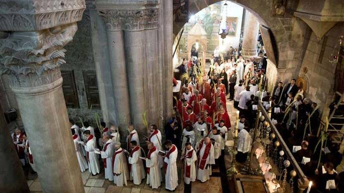 Peregrinos convierten Jerusalén en ciudad cristiana en Semana Santa