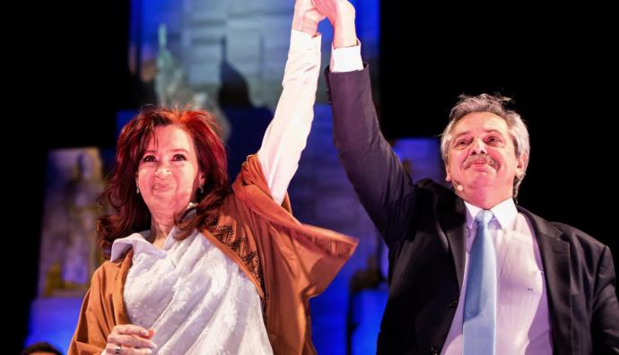 Alberto Fernández y Cristina Fernández