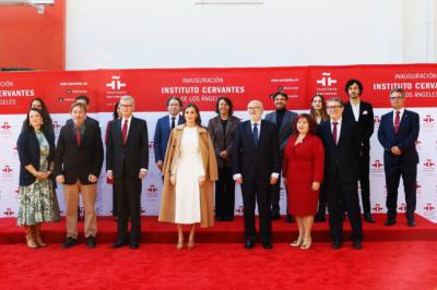 La Reina inauguró el Instituto Cervantes de Los Ángeles, una “asignatura pendiente” en la divulgación de la cultura en español