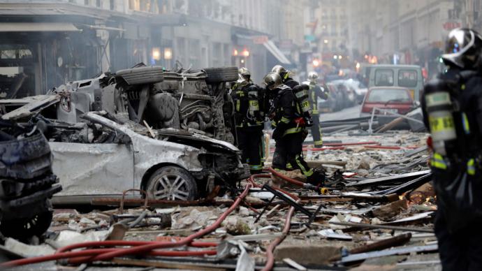 Explosión por fuga de gas en París deja tres muertos y 50 heridos