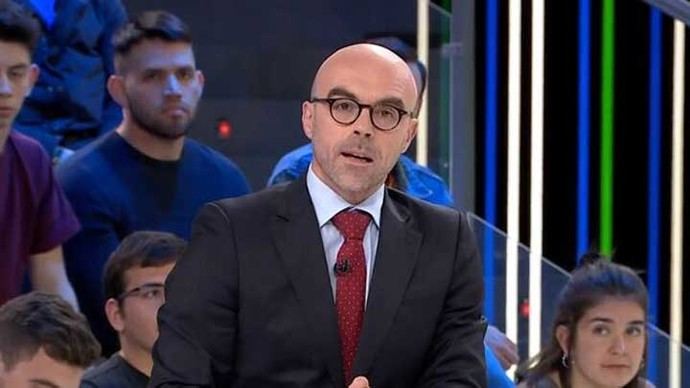 Jorge Buxadé, candidato de Vox a las elecciones europeas, en el programa El Objetivo. LASEXTA