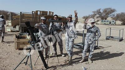Miembros de la Guardia Fronteriza de Arabia Saudí, durante un entrenamiento realizado por la consultora Everis.