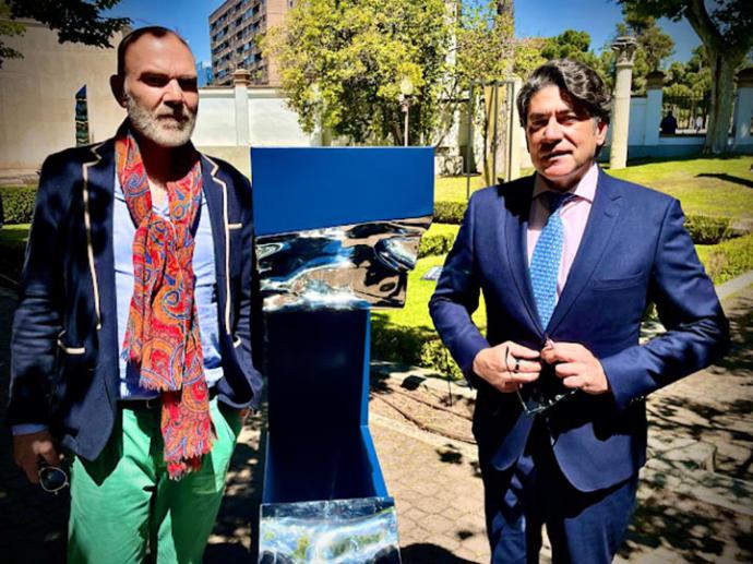 Julio Galán, escultor en Jardines de Hortaleza