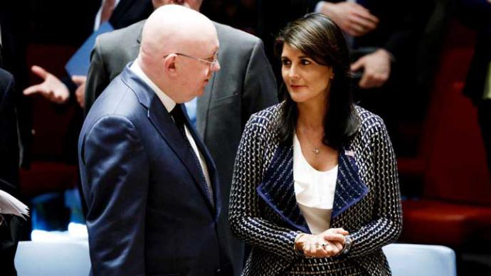 La embajadora estadounidense ante la ONU, Nikki Haley