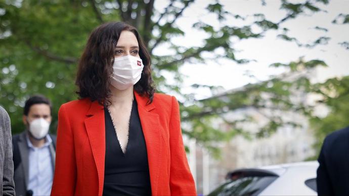 La presidenta de la Comunidad de Madrid, Isabel Díaz Ayuso, en la toma de posesión de la nueva delegada de Gobierno en Madrid Comunidad de Madrid