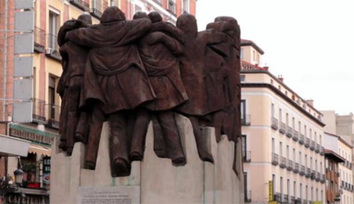 Monumento recordatorio a los asesinados en Atocha, en 1977