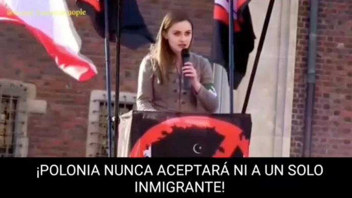 Captura del vídeo difundido por la diputada de Vox 