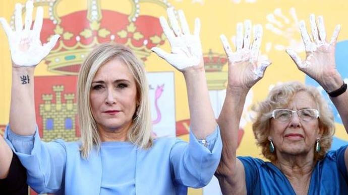 Cristina Cifuentes y Manuela Carmena 