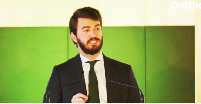 El candidato de Vox a la Junta de Castilla y León, Juan García-Gallardo (captura de pantalla)