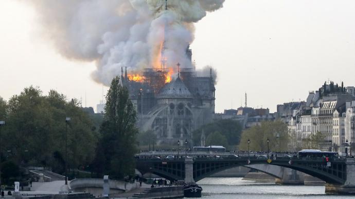 Incendio en la catedral Notre Dame de París