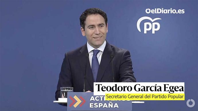 El secretario general del PP , García Egea