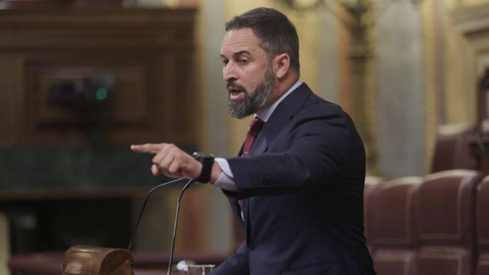 El líder de Vox, Santiago Abascal, interviene en una sesión de control al Gobierno en el Congreso EUROPA PRESS/E. Parra. POOL - Europa Press