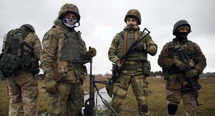 Milicianos ucranianos