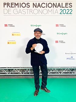 Jesús Sanchez recogió el premio Nacional de Gastronomía al mejor Jefe de Cocina 2022
