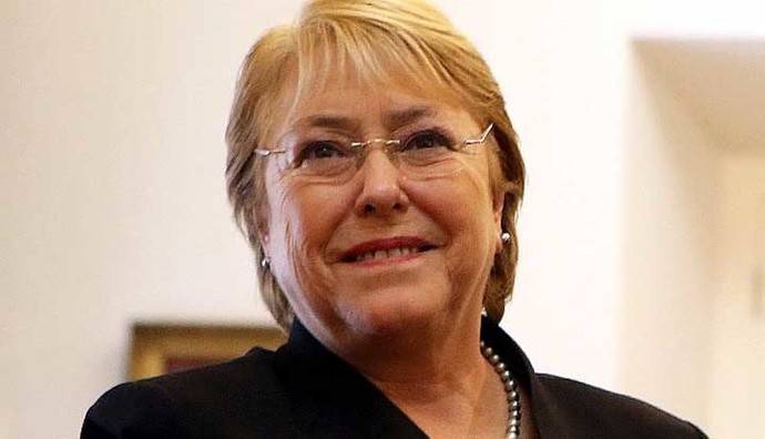 Michelle Bachelet, actual presidenta de Chile