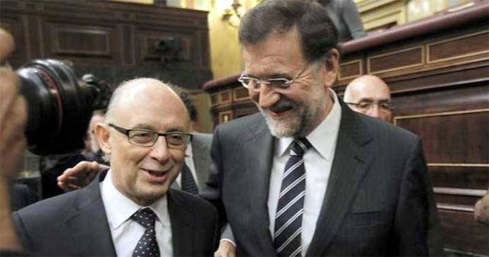 Montoro (i) y Rajoy