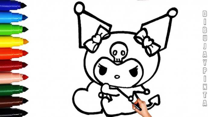 Kuromi para colorear: una experiencia creativa y terapéutica para todas las edades