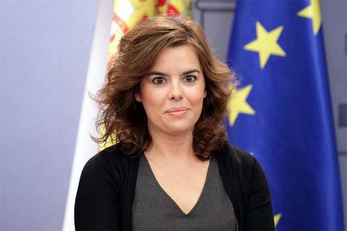 La vicepresidenta del Gobierno, Soraya Saénz de Santamaría