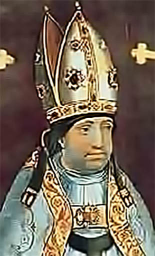 El arzobispo Rodrigo Jiménez de Rada. Retratado por Juan de Borgoña en 1510 pintor del Renacimiento, introductor de las formas del «Quattrocento» italiano en Castilla. 