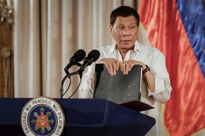 Rodrigo Duterte es presidente desde el 30 de junio de 2016