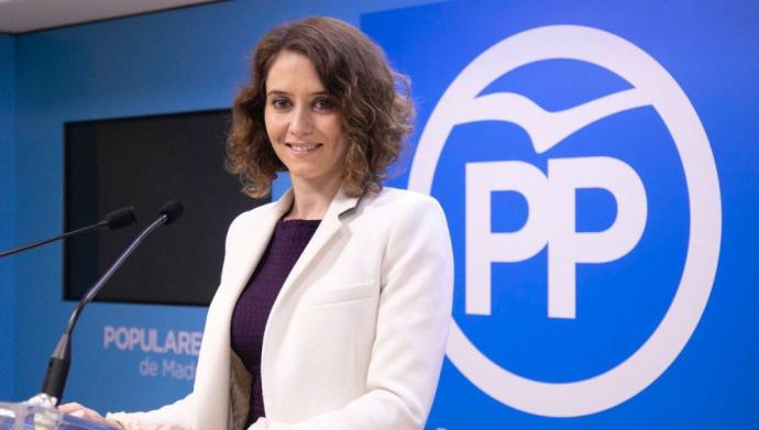 La presidenta de la Comunidad de Madrid, Isabel Díaz Ayuso