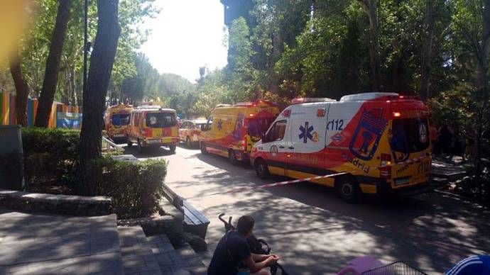 Accidente en el Parque de Atracciones de Madrid: 23 heridos leves en el Tren de la Mina