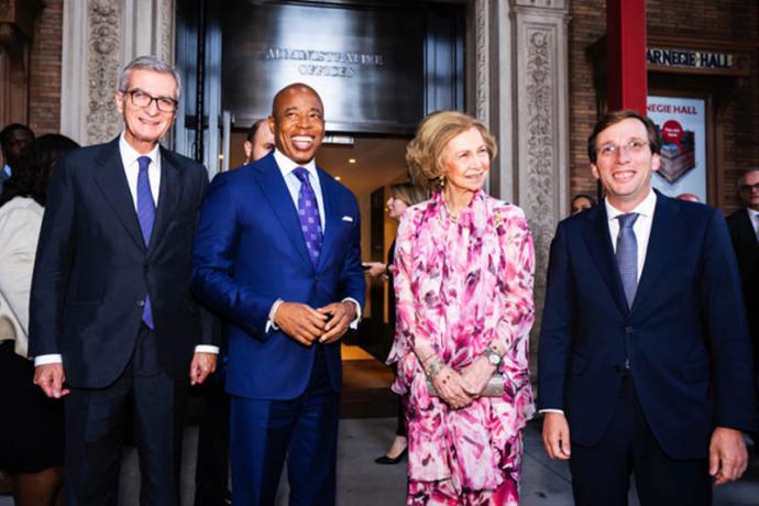 La Reina Emérita Doña Sofía de visita en Nueva York