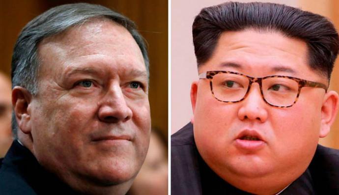 El director de la CIA, Mike Pompeo, se reunió en secreto con Kim Jong-un. 