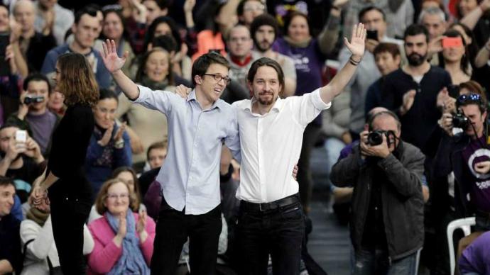 Iglesias y Errejón ("cuando éramos felices...)