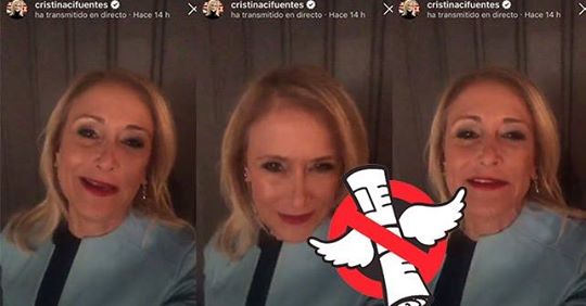 Cristina Cifuentes reaparece para difundir un bulo sobre Carmen Montón