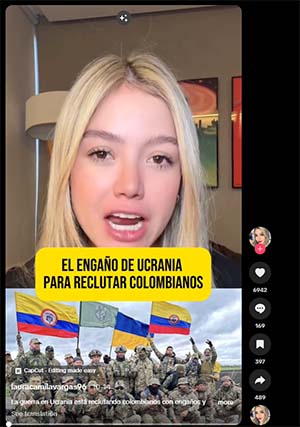 [Denuncias en redes sociales los incumplimientos del ejército ucraniano (Fuente: Tik Tok)]