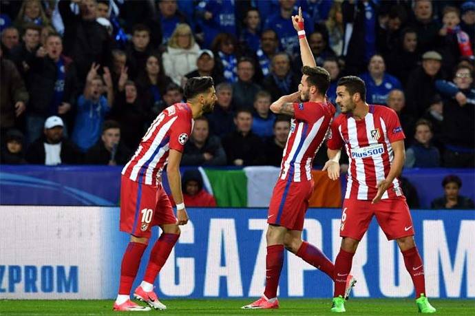 Saúl Ñíguez anotó el gol que le dio el empate y la clasificación al Atlético de Madrid.