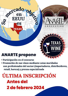 ANARTE presenta su plan de promoción a las bodegas para presentar sus vinos en el estado de Texas