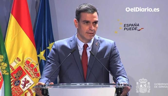 Pedro Sánchez, presidente del Gobierno (captura de pantalla)