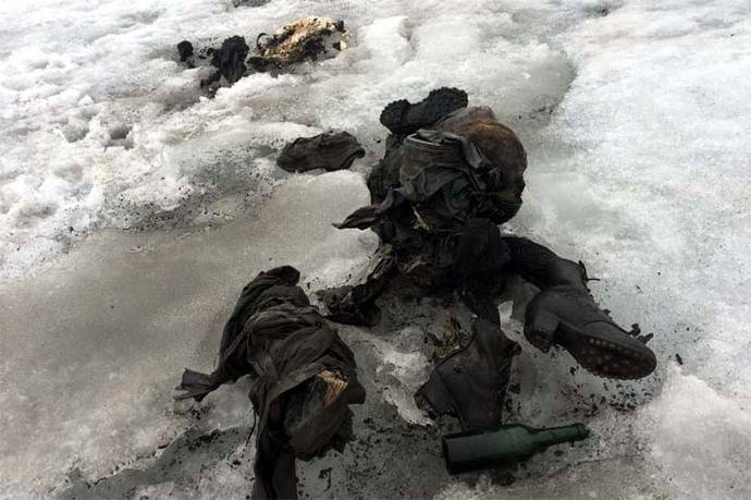 Hallada pareja momificada en un glaciar suizo, 75 años después de su desaparición