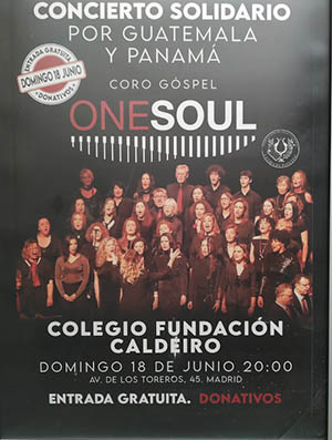 Coro Gospel 'One Soul' en concierto solidario por Guatemala y Panamá
