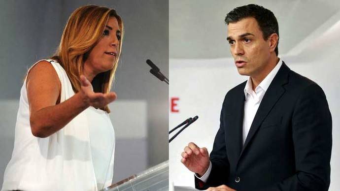 Sánchez reivindica el apoyo de las bases y Díaz presume del respaldo del aparato de su partido