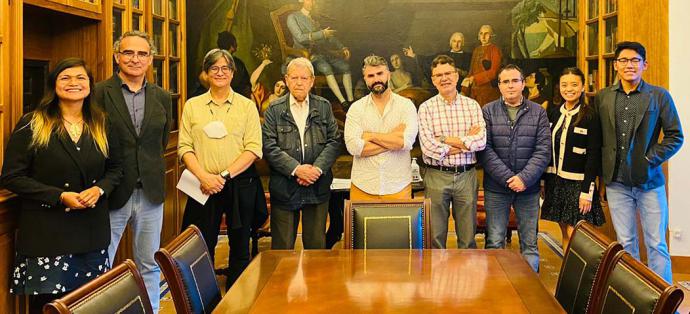 Visit of a Philippine delegation to the Sociedad Económica de Amigos del País to attend the constitution of the Spanish-Philippine cultural association of Malaga