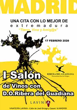 I Salón de Vinos con D.O. Ribera Del Guadiana en Madrid