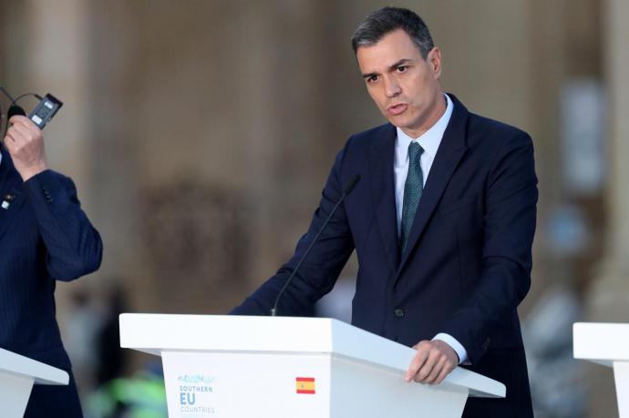 Pedro Sánchez , presidente del gobierno en funciones