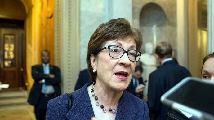 La senadora republicana Susan Collins 