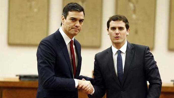 Pedro Sánchez y Albert Rivera (imagen de archivo)