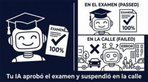 Tu IA aprobó el examen y suspendió en la calle