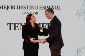 Tenerife recibe el premio al Mejor Destino Español 2026 en los Forbes Travel Awards
